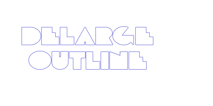 DeLarge Outline Font Download