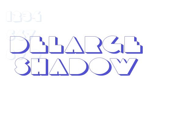 DeLarge Shadow Font Download