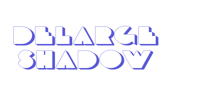 DeLarge Shadow Font Download