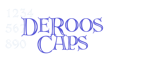 DeRoos Caps font free