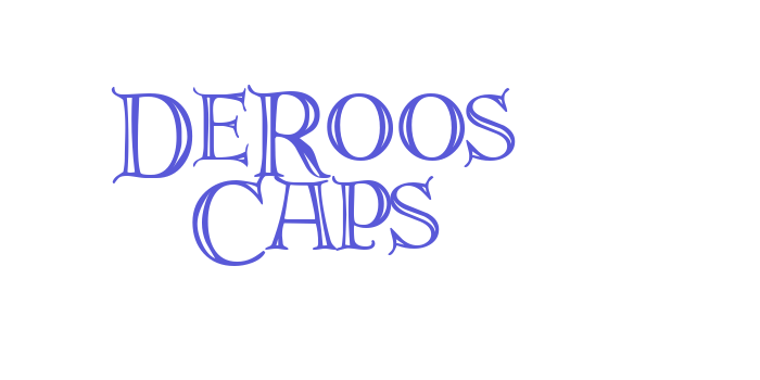 DeRoos Caps Font Download