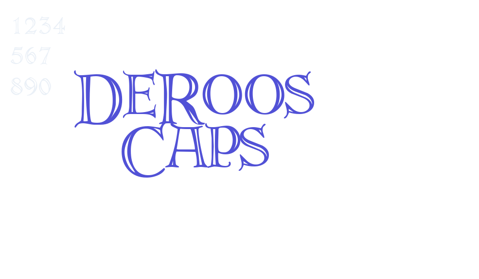 DeRoos Caps-font-download