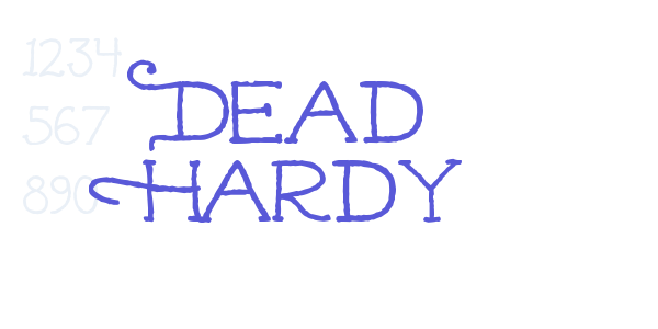 Dead Hardy font free