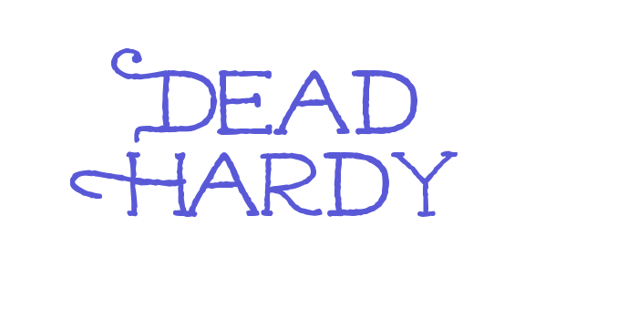 Dead Hardy Font