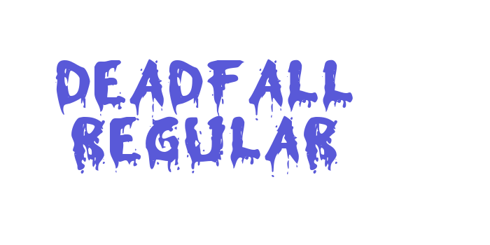 Deadfall Regular Font Download