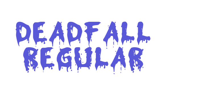 Deadfall Regular Font