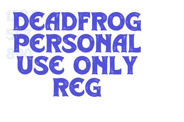 Deadfrog Personal Use Only Reg