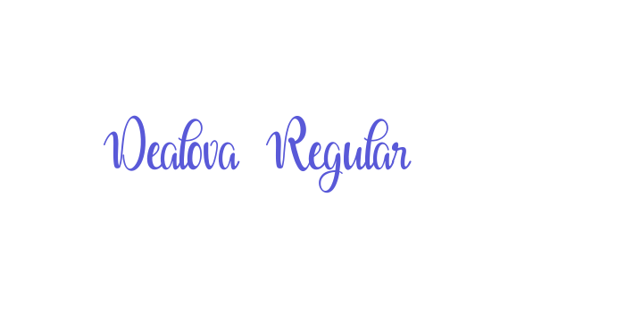 Dealova  Regular Font