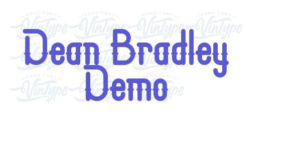 Dean Bradley Demo font