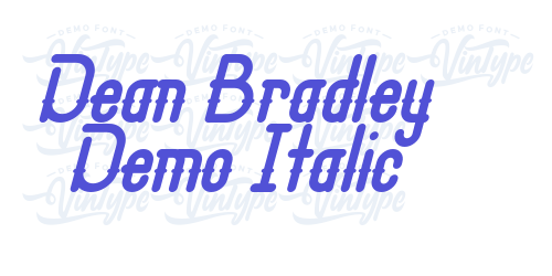 Dean Bradley Demo Italic-font-download
