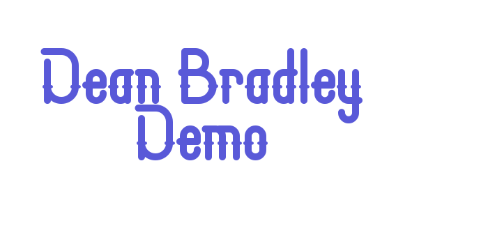 Dean Bradley Demo Font Download