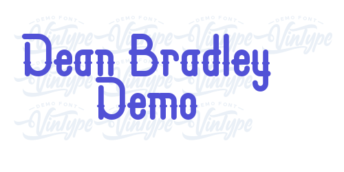 Dean Bradley Demo-font-download