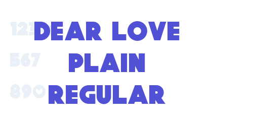 Dear Love Plain Regular-font-download