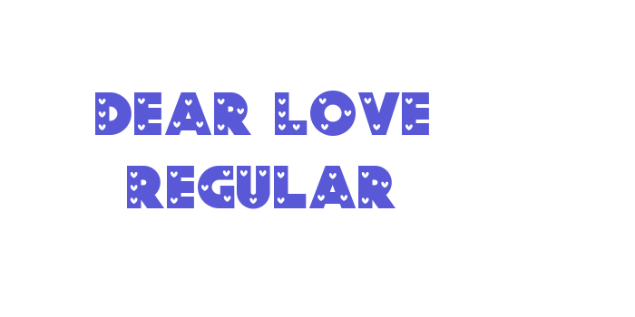 Dear Love Regular Font Download