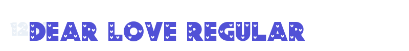 Dear Love Regular-font