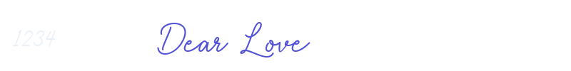 Dear Love-font