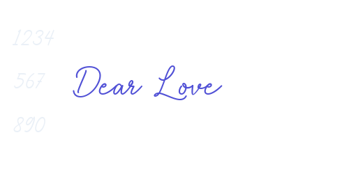 Dear Love-font-download