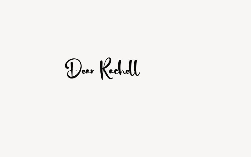 Dear Rachell Font