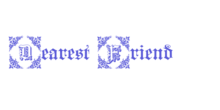 Dearest Friend Font Download