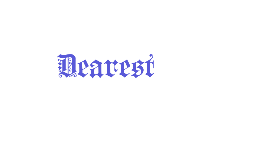 Dearest Font