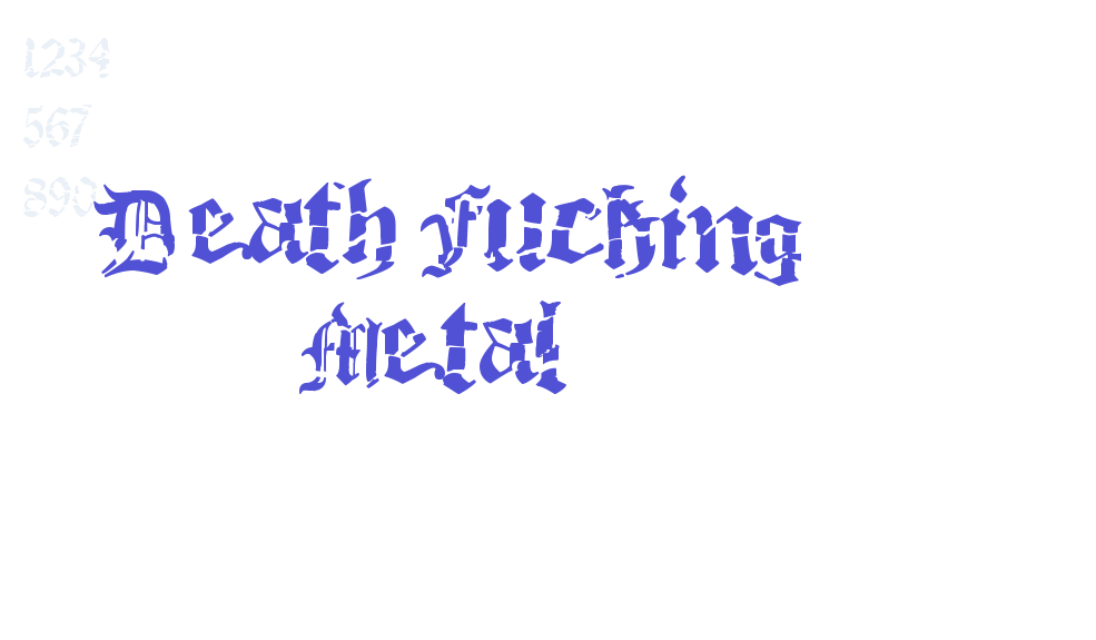 Death Fucking Metal-font-download