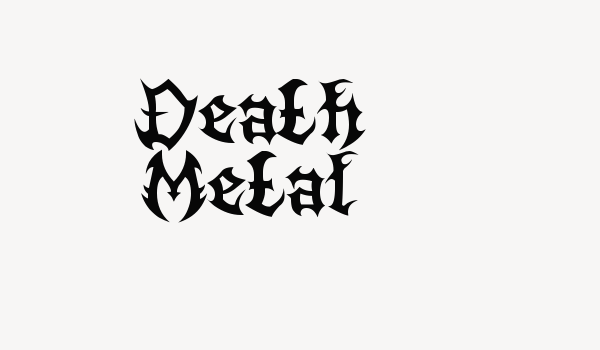 Death Metal Font