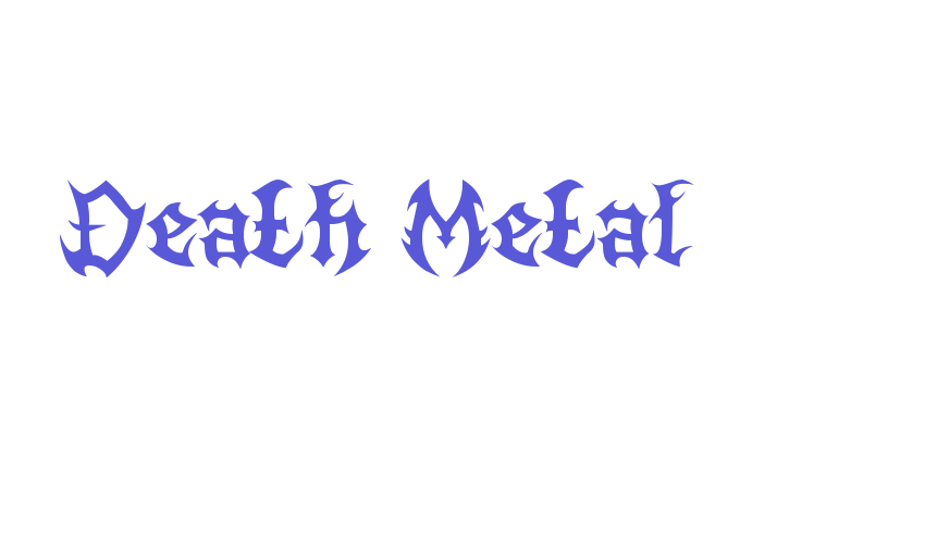 Death Metal Font