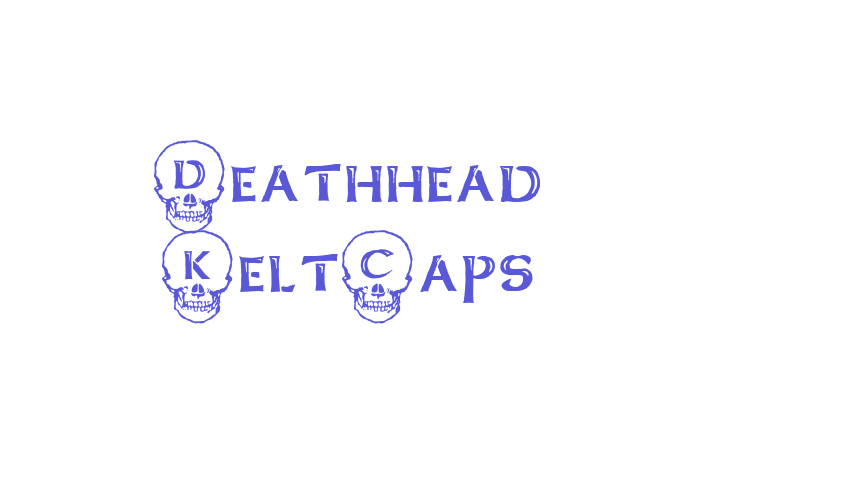 Deathhead KeltCaps Font