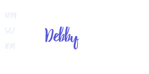 Debby font