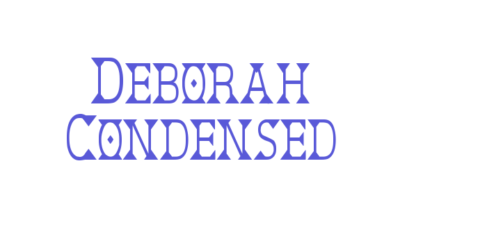 Deborah Condensed Font Download