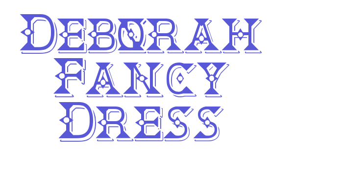 Deborah Fancy Dress Font