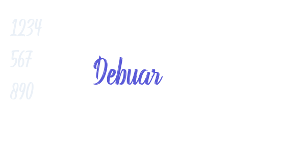 Debuar font free