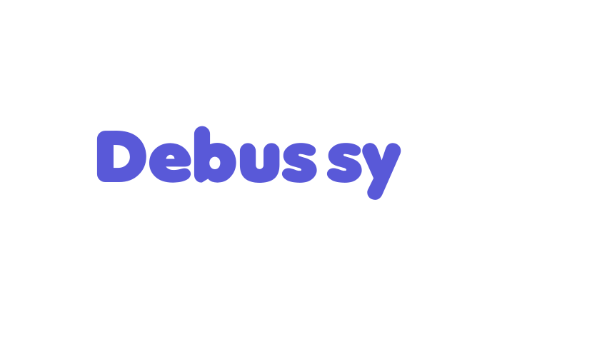 Debussy Font