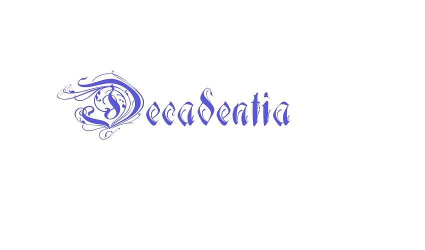 Decadentia Font