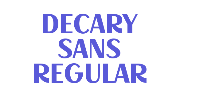 Decary Sans Regular Font Download