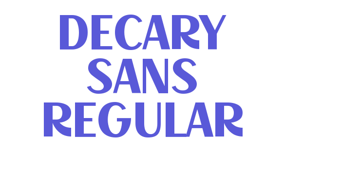 Decary Sans Regular Font