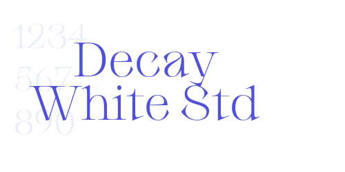 Decay White Std-font-download