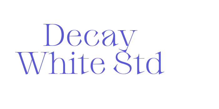 Decay White Std Font