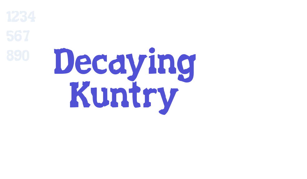 Decaying Kuntry-font-download