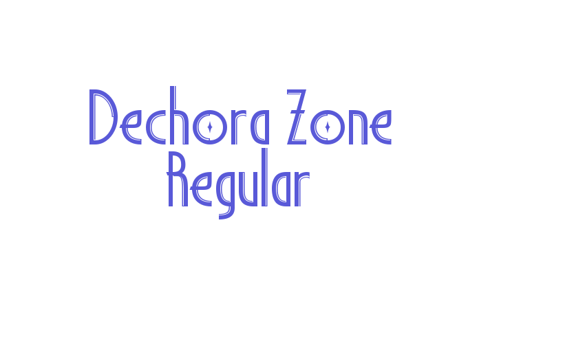 Dechora Zone Regular Font