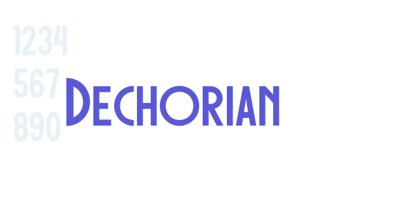 Dechorian font free