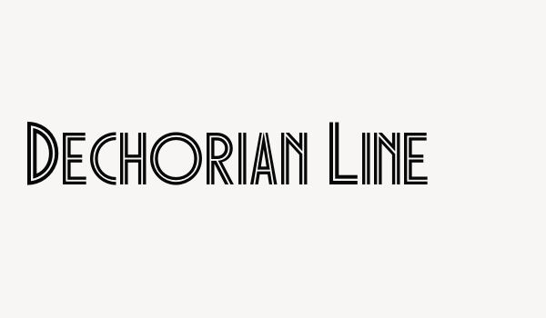 Dechorian Line Font