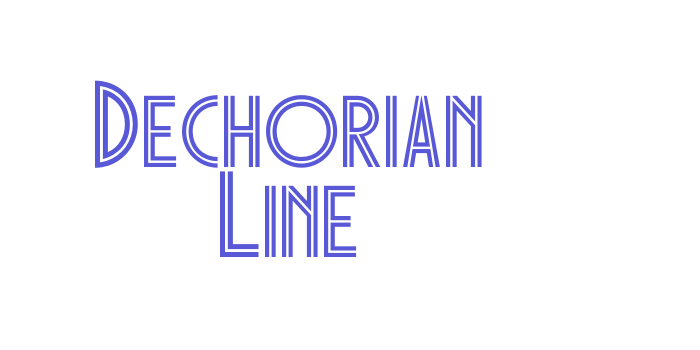 Dechorian Line Font