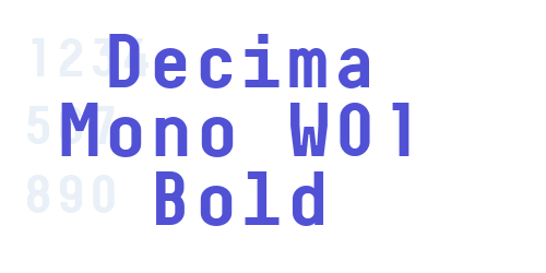 Decima Mono W01 Bold-font-download