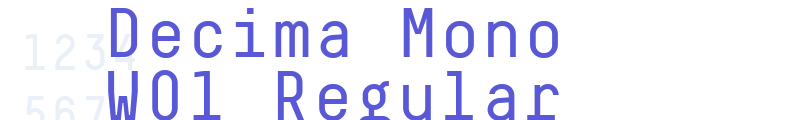 Decima Mono W01 Regular font download