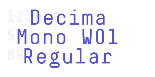 Decima Mono W01 Regular-font-download