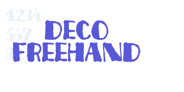 Deco Freehand font