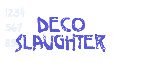 Deco Slaughter font free