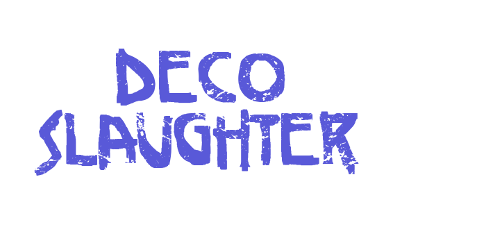 Deco Slaughter Font