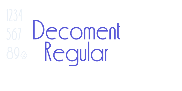 Decoment Regular font